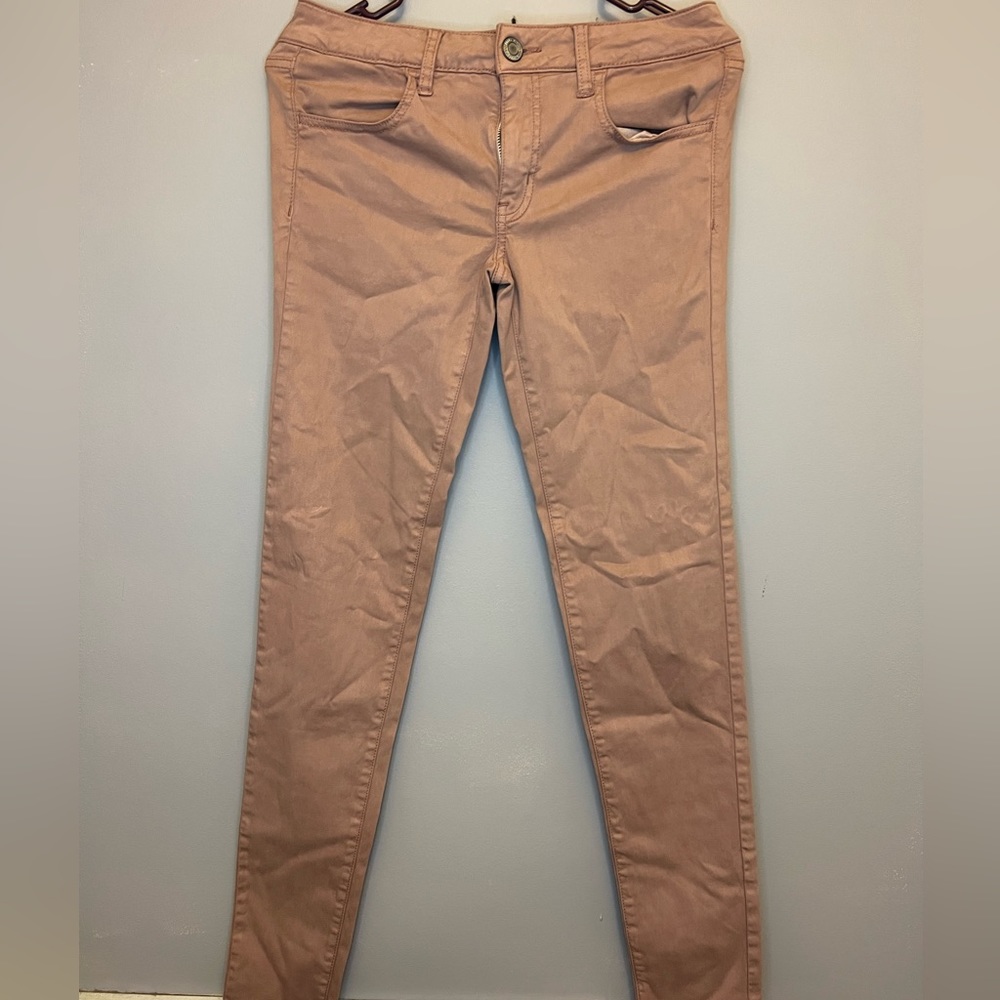 American Eagle Sateen Jeggings size 6 Long